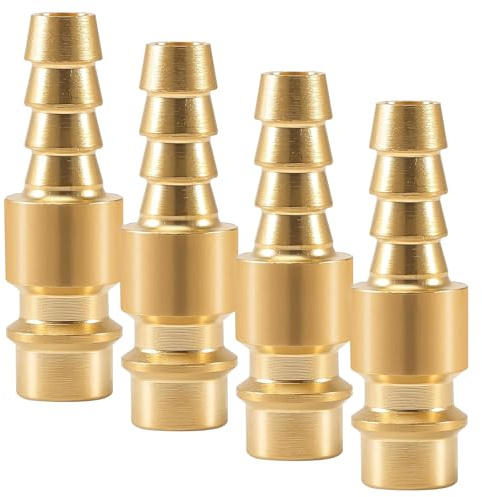 4 stycken tryckluftskoppling, NW 7.2 tryckluftskoppling, 8 mm tryckluftsanslutning, G1/4 tryckluft snabbkoppling, snabbkoppling tryckluft för kompressor, luftslang, däckpåfyllare, verkstadstillbehör
