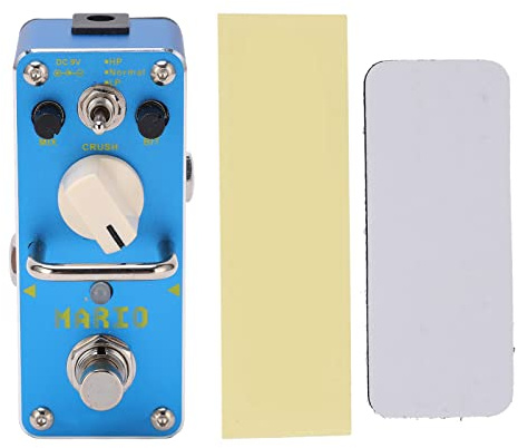 Elgitarreffektpedalbitkross True Bypass Enkel minipedal med metallskal Blå för gitarrister Musiker