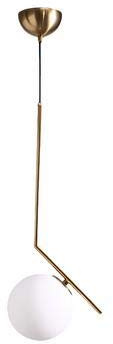 Moderna Rondo Bianco Decorazione sferica Lampada a da Soffitto Vintage Industriale lampadario E27 per ristoranti camere da letto cucine caffetterie bar (20cm)