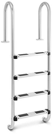 Uniprodo Scaletta per Piscina Scala Piscinetta Arco Stretto UNI POOL LADDER 1570 (4 scalini, Acciaio Inox, 180 kg)