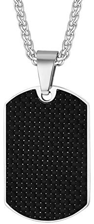 Richsteel personalisierte Dog Tag Anhänger für Foto/Text Herren Damen Kette Militär Armee Erkennungsmarke Anhänger mit Geschenkebox als Bedeutsame Geschenke