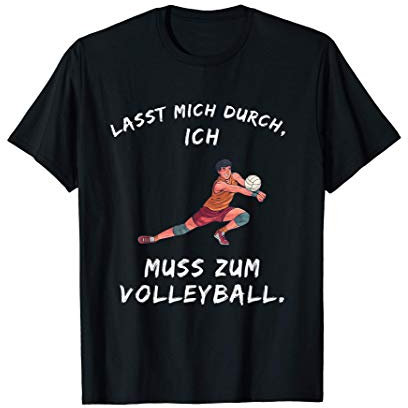 Volleyball Spruch Lustig Beachvolleyball Aufschlag Trikot T-Shirt