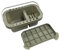 QDS Artist Paint Brush Cleaner Washer Storage Holder Bath Tub & Mixing Palette with 16 Holes, White