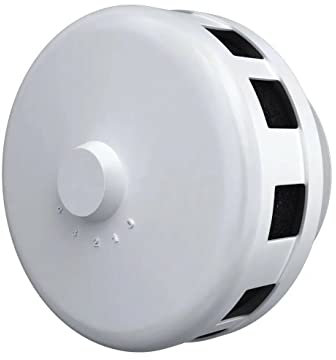 125 mm, valvola di alimentazione con filtro dell'aria e valvola di non ritorno, griglia di sfiato dell'aria, colore: bianco