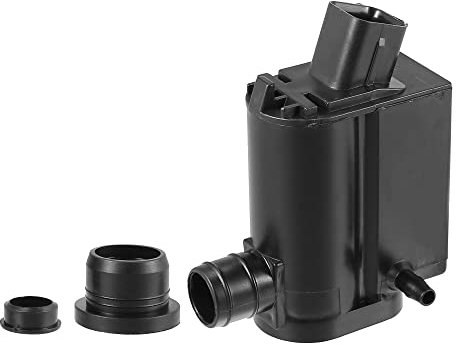 X AUTOHAUX 98510-1W000 Windshield Washer Motor Pump with Grommet for Car Black