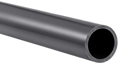 PATIKIL 15.5mm ID 20mm OD 0.35m Tubo Rigido PVC, Rigido Tubo Tondo per Acqua Tubo, Artigianato, Display Cremagliera, Scuro Grigio