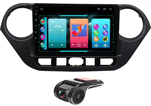 Android 12 9 DVR Car Stereo For Hyundai i10 2013-2016 DAB+Radio Carplay Head Unit GPS Sat Nav Bluetooth Android Auto Bluetooth Touch Screen Car Multimedia Player USB OBD DSP WiFi+SWC+FM/AM Radio
