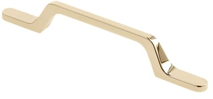 GTV - Flavio - Tirador para muebles - Tiradores para muebles - Distancia entre agujeros 96 mm - Zamak - Latón