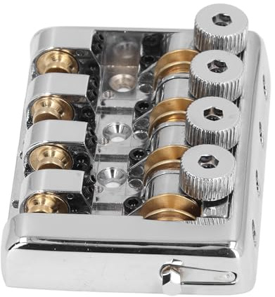 Headless Bass Bridge, Bass Bridge. Feine Verarbeitung. Perfekte Passform für den Austausch (SILVER)