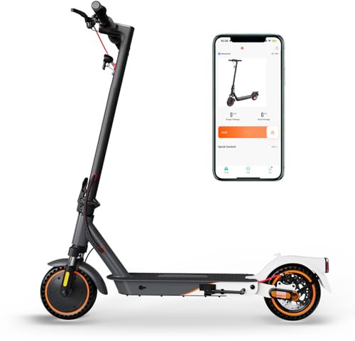 Elektroroller mit Straßenzulassung(ABE), Faltbarer E-Scooter für Erwachsene bis 120KG - 400W Motor, 7,8Ah Batterie, APP Steuerung, 8,5'' Gummi-Räder