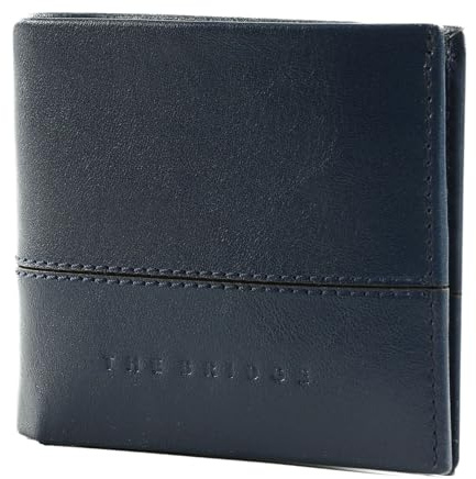THE BRIDGE Damiano Credit Card Case Oltremare/Rutenio Scuro