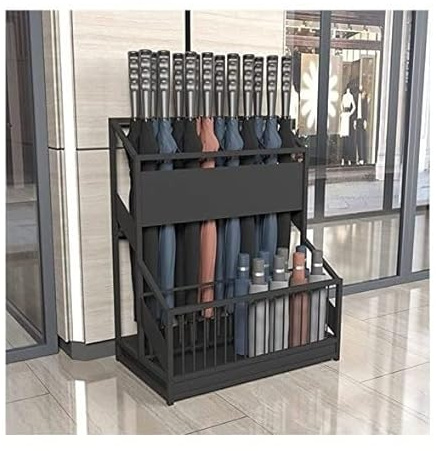 Paragüeros Soporte De Paraguas De Metal Decorativo Soporte Grande Soporte De Paraguas Moderno Almacenamiento Al Aire Libre Estante De Paraguas De Almacenamiento En El Hogar Paragüeros Modernos ( Color