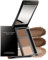 Sourcil Poudre Waterproof-3 Couleurs Eyebrow Powder Palette,Maquillage Sourcils Longue Tenue Resultat Naturel Facile a Colorer,Remplir Le Contour des Sourcil,Avec Pinceau et Miroir-2Marron Foncé/Clair