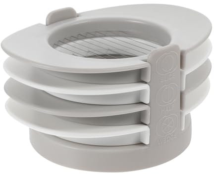 PAMINGONO Eierschneider aus Edelstahl gekochter Eierschneider Eier zum Dekorieren Eier dekorieren Eierschneidemaschine Eierschneider aus Draht kitchen helper abfalleimer stapelbar Eierteiler