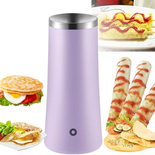 Electric Egg Roll Maker, Omelette Maker, 8 Minutes Cooking Automatic Rising & Stainless Steel Non Stick, Scrambled Egg Maker Egg Boiler Sausage Machine, Hot Dog Roll Maker Egg Roll Machine
