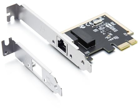 Scheda di rete PCIe da 1 GB, auto-negoziazione 10/100/1000Mb/s, NIC PCIe Gigabit con chip Realtek RTL8111H, porta RJ45 singola, PCIe X1, scheda di rete LAN Ethernet 1G, scheda di rete Ethernet NIC per