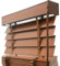 Bambusrollo Holzjalousien, 50mm Lamellen Holz Jalousien, Blackout Echtholz Jalousette Sonnenschutz/Sichtschutz Für Fenster Bad Küche, W 30 45 60 75 90 115 130 145 160cm Anpassbare Jalousie(Brown)
