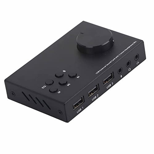 Jectse Carte de Son Externe USB Conception Multi-Mode pour Mac Plug et Lecture de L'adaptateur Audio pour L'alliage D'aluminium pour Ordinateur Portable PC