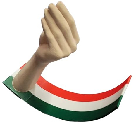 YUNGLOO Figura dinámica italiana de gesto de mano oscilante, adorno de escritorio para decoración de oficina en casa y regalo, arte italiano de gestos de mano