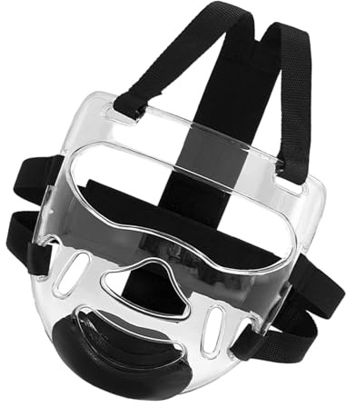HAISENG Protezioni alte staccabili per gli appassionati di sport da combattimento, protezione trasparente per il viso con design senza ostacoli