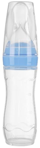 Bosiyrggrl Biberón Dispensador de Silicona para Bebés, Ideal para Purés, Cereales de Arroz y Alimentos Frescos. A Partir de 4 Meses.