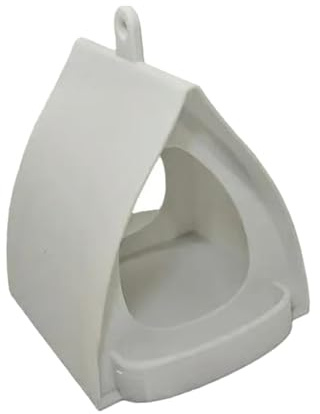 Kuntesetty Comedero para Aves Colgante Resistente PP para Jardín con Estación de Alimentación Creativa Bandeja Decorativa Compacta y Recipiente Versátil, Blanco