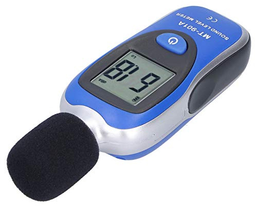 Cocoarm MT-901A Fonometro Digitale in Plastica Tester di Rumore con Display LCD Da 31,5 Hz a 8 KHz Campionamento Veloce 0,5 S per Fabbriche Scuole Edifici Ingegneri della Sicurezza
