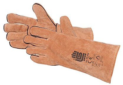 Jah Schweißerhandschuh Spaltleder, gefüttert – hitzebeständig & griffsicher – für Schweißen, Metallbau & Ofenarbeiten