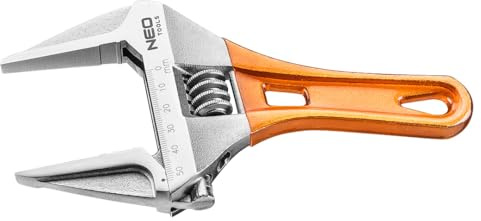 NEO TOOLS Verstellschlüssel kurz 185 mm, Bereich 0-53 mm