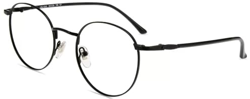 Firmoo Lesebrille 1.0x Damen Herren Runde Blaulichtfilter Brille mit Stärke