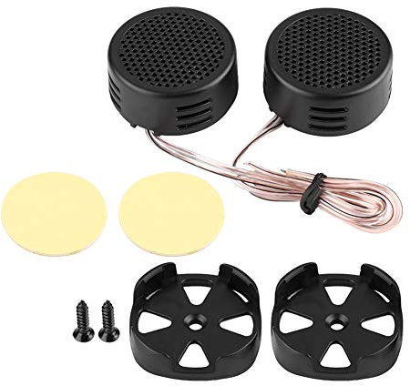 Aramox Haut-Parleur d'automobile, Mini Haut-Parleur de Voiture Tweeter Audio 35mm 98dB Haut-Parleur Haut-Parleur Automobile Noir 12V 500W