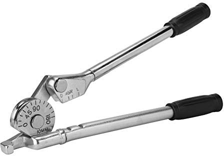 180° Tube Bender Portable Bending Tool for Copper and Aluminum Steel Pipe (3/8 (10mm) 370mm)