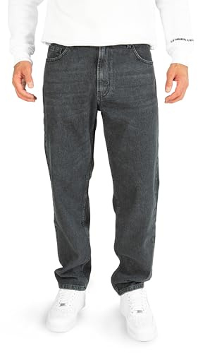 WOTEGA Herren Jeans Thor - Loose Fit, Schwarz (Phantom 194205), W33/L32