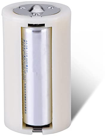 Annadue 5 Stück 3 X AA-zu-D-Batteriekonverter, 3 AA-Steckplätze zu D-Größe, Paralleler Batteriekonverter, Adapterhalter, Umschalter, Konvertergehäuse, Box, weiß
