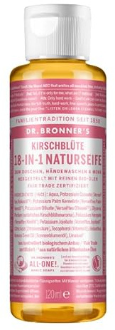 Dr. Bronner’s Naturseife Kirschblüte Flüssigseife Bio Öle 120ml