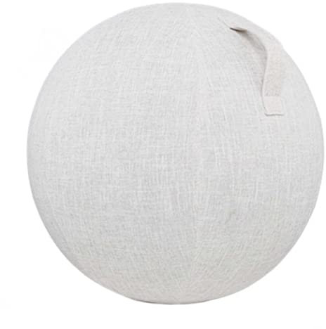 BESTXH Yoga-Ball-Abdeckung, Gymnastik Ballabdeckung füR Sitzball, Fitnessball, Faltbar Ballabdeckung Aus Stoff füR Fitnessball, Pilates, Yoga-Ball, BüRoball, Balance-Ball,Beige,65cm