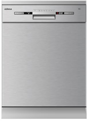 Edesa Lavavajillas Libre Instalación EDW-6230 X/A, 14 Cubiertos, Ancho 60cm, 7 Programas, Triple Sistema Seguridad, Silencioso 47dB, Display, Programable, Cestillo, Acabado Acero inoxidable