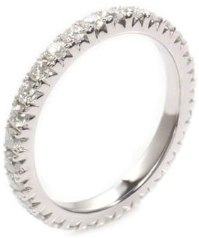 Wycian Eheringe Lesben, Verlobungsring Damen Platin 14 Karat Weißgold Größe 60 (19.1) Moissanit Rundschliff Weiß Npassbar Für Valentinstag