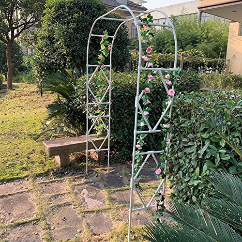 DONGGANSHI Outdoor Garden Arches Climbing Vine Support,Iron Art Rose Arch Flower Stand, Pergola Arbor Trellis Weather-resistant,for Supporting Plants And Flowers Decorative Arch Arbor