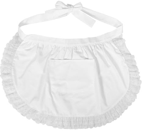 Garneck Süße Halbschürze Für Damen Vintage-spitzenbesatz Küchen- Und Kochschürze Mit Taschen