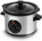 Home Stuff 1.5 Litre Silver Slow Cooker Ideal for Small Meals, Soups, and Sides. Compact Design with Consistent Heating for Effortless One-Pot Cooking. Perfect for Single Servings.