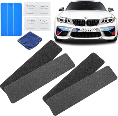 2 paia di portatarga, senza cornice, extra forte e legale, facile da montare e resistente alle intemperie, portatarga senza telaio Austria e Germania