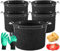 ZPQAODI Lot De 5 Sacs De Plantation De 30 L, en Tissu RéSistant, Grande Capacité, RéUtilisables, avec PoignéEs et Anneaux Polyvalents - pour Fruits, Fleurs, Tomates, Fraises