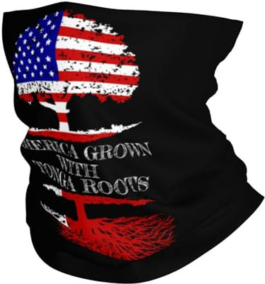 Headwrap Tonga Tonganer Flagge Und Amerika Flagge Halswärmer Schnelltrocknend Half Face Kopfbedeckung Multifunktion Schlauchschal Für Motorrad, Motorradfahren, Ski