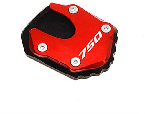 MNEUEQ Dauerhaft haltbar Motorradständer Fußvergrößerer Seitenständerverlängerung Mit Logo Für Forza 750 FORZA750 Forza750 2020 2021 2022(Rosso)