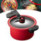 SHAIRMB Seattleget Slow Cooker A Micropressione, Slow Cooker A Micropressione da 3,5 L, Strumenti di Cottura Elettrici Antiaderenti, for Fornello A Gas/Fornello A Induzione,Rosso