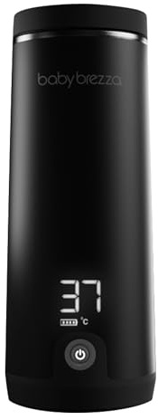 Baby Brezza SuperFast Portable Bottle Warmer - Clinically Proven to Warm Bottles 67% Faster – Rechargeable Warmer for Travel, Breastmilk or Formula