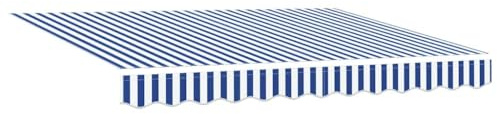 vidaXL Tela de Repuesto para Toldos Azul y 2,5 x 2 m Poliéster, Toldo Moderno Rectangular, Resistente a desvanecimientos, UV y Agua, fácil de Limpiar, ¡Sombra y Refugio Outdoor