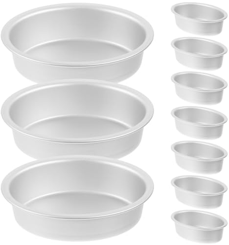 Didiseaon 10 Stück Kuchenformen Set Ovale Backform Für Käsekuchen Pudding Und Brot Mini Kuchenformen Für Ofenbacken Haushalt Und Professionelle Bäckerei