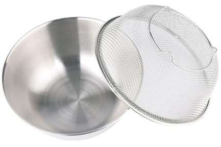 Alipis Cestas De Drenaje De Acero Inoxidable Ensaladera y Cesta De Drenaje Para Verduras Utensilios De Cocina Para Almacenar y Escurrir